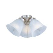 Maxim Fan Light Kits 3 Light Light Kit Satin Nickel