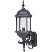 Maxim Builder Cast 22" 1 Light Wall Sconce Empire Bronze / Clear Glass