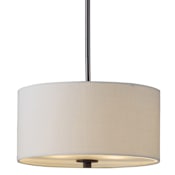 Maxim Bongo 13" Wide 2 Light Fabric Drum Pendant / Ceiling Light Oil Rubbed Bronze