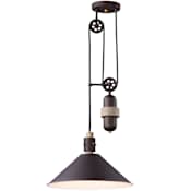 Maxim Tucson Single Light 16" Wide Pendant Oil Rubbed Bronze / Weathered Wood
