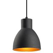 Maxim Cora Single Light 7" Wide Mini Pendant with Metal Dome Shade Black / Gold