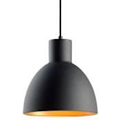Maxim Cora Single Light 9" Pendant with Metal Dome Shade Black / Gold
