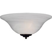 Maxim Essentials 1 Light 13" Wide Wall Sconce Oil Rubbed Bronze / Marble