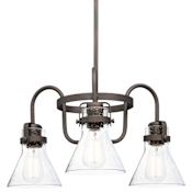 Maxim Seafarer 22" Wide 3 Light Chandelier Oil Rubbed Bronze