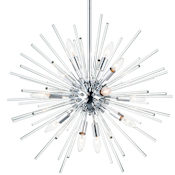 Maxim Polaris 12 Light 25" Wide Sputnik Chandelier Polished Chrome / Clear Glass