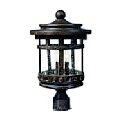 Maxim Santa Barbara 18" 3 Light Post Light Sienna