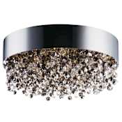 Maxim Mystic 16" Wide LED Crystal Ceiling Light Polished Chrome