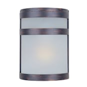 Maxim Arc 9" 1 Light Wall Sconce Oil Rubbed Bronze / Frosted Glass