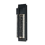 Maxim Cascade 14" LED Bubble Glass Wall Sconce Black / Bubble Glass