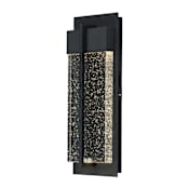 Maxim Cascade 16" LED Bubble Glass Wall Sconce Black / Bubble Glass