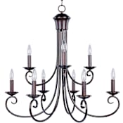Maxim Loft 30" Wide 9 Light Chandelier Oil Rubbed Bronze