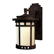 Maxim Santa Barbara 13" 1 Light Wall Sconce Sienna / Mocha Glass