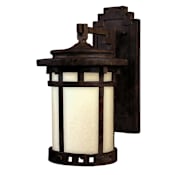 Maxim Santa Barbara 16" 1 Light Wall Sconce Sienna / Mocha Glass