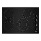 Maytag 30 Inch Wide Built-In Electric Cooktop with Bridge Element Black
