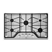 Maytag 36 Inch Wide Built-In Gas Cooktop with 15,000 BTU Power Burner Stainless Steel
