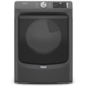 Maytag 27 Inch Wide 7.3 Cu. Ft. Energy Star Certified Gas Dryer with Extra Power and Quick Dry Cycle Volcano Black