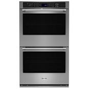 Maytag 27 Inch Wide 8.6 Cu. Ft. Electric Double Oven with Air Fry and Basket Fingerprint Resistant Stainless Steel