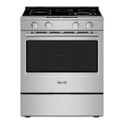 Maytag 30 Inch Wide 5.3 Cu. Ft. Energy Star Certified Free Standing, Slide In Fingerprint Resistant Electric Range Fingerprint Resistant Stainless Steel
