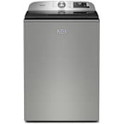 Maytag 28 Inch Wide 5.2 Cu. Ft. Top Loading Washing Machine with Smart Pet Pro Technology Classic Silver