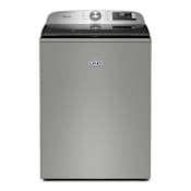 Maytag 28 Inch Wide 5.2 Cu. Ft. Top Loading Washing Machine with PetPro Option Classic Silver