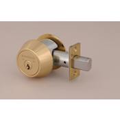 Medeco 6-Pin Single Cylinder High Security Commercial Maxum Deadbolt Bright Brass