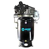MEGA Compressor 10 HP 120 Gal 200 Max PSI Two-Stage Stationary Electric (208, 230 Volt 3 Phase) Reciprocating Air Compressor with Vertical Tank N/A