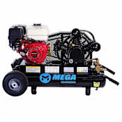 MEGA Compressor 9 HP 10 Gal 180 Max PSI Two-Stage Portable Gas Reciprocating Air Compressor with Honda Engine N/A