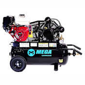 MEGA Compressor 9 HP 22 Gal 150 Max PSI Single-Stage Portable Gas Reciprocating Air Compressor with Electric Start Honda Engine N/A