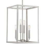 Meridian 4 Light 12" Wide Pendant Brushed Nickel