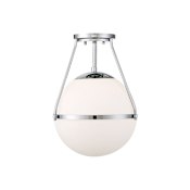 Meridian 1-Light Semi-Flush Mount Chrome