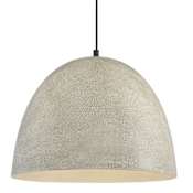 Meridian 16" Wide Stone Pendant Matte Black