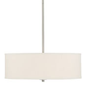 Meridian 3 Light 18" Wide Pendant Brushed Nickel