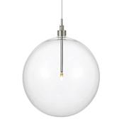 Meridian 12" Wide LED Pendant Brushed Nickel