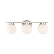 Meridian 3 Light 24" Wide Bathroom Vanity Light Brushed Nickel