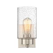 Meridian Single Light 11" Tall Wall Sconce Brushed Nickel