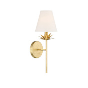 Meridian 17" Tall Wall Sconce True Gold