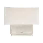 Meridian 2 Light 11" Tall Wall Sconce Brushed Nickel