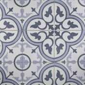 Merola Tile Amberes II - 13" x 13" Square Floor and Wall Tile - Matte Visual - Sold by Carton (15.6 SF/Carton) Azul