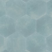 Merola Tile Horizon - 8" x 9" Hexagon Floor and Wall Tile - Matte Visual - Sold by Carton (8.88 SF/Carton) Aguamarina