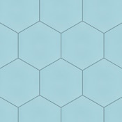 Merola Tile Textile Basic Hex - 9" x 10" Solid Floor and Wall Tile - Textured Visual - Sold by Carton (11.5 SF/Carton) Aqua