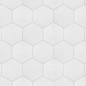 Merola Tile Gaudi Hex - 9" x 10" Floor and Wall Tile - Glossy Visual - Sold by Carton (6.89 SF/Carton) White