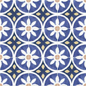 Merola Tile Santorini Coast - 10" x 10" Mosaic Floor and Wall Tile - Glossy, Matte, Satin Visual - Sold by Carton (10.88 SF/Carton) Blue