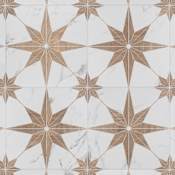 Merola Tile Llama - 10" x 10" Square Floor and Wall Tile - Matte Visual - Sold by Carton (10.88 SF/Carton) Noce