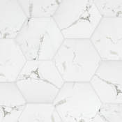 Merola Tile Timeless Calacatta - 9" x 10" Solid Floor and Wall Tile - Glossy Visual - Sold by Carton (11.5 SF/Carton) Calacatta