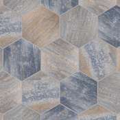 Merola Tile Pompeya - 19" x 22" Solid Floor and Wall Tile - Matte Visual - Sold by Carton (11 SF/Carton) Beige / Blue