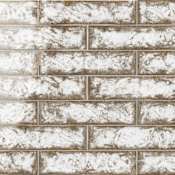 Merola Tile Gaudi React Brick - 2" x 10" Solid Floor and Wall Tile - Glossy Visual - Sold by Carton (5.78 SF/Carton) Alpine