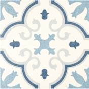 Merola Tile 10" x 10" Floor and Wall Tile - Polished Visual - Sold by Carton (8.61 SF/Carton) Blue