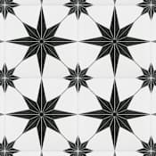 Merola Tile 10" x 10" Floor and Wall Tile - Polished Visual - Sold by Carton (8.61 SF/Carton) Nero