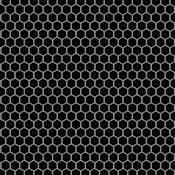 Merola Tile Metro - 1" x 1" Hexagon Geometric Floor and Wall Mosaic Tile - Matte Tile Visual - Sold by Carton (8.6 SF/Carton) Black