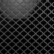 Merola Tile Metro Lantern - 3" x 3" Specialty Arabesque/Baroque Floor and Wall Mosaic Tile - Glossy Porcelain Visual - Sold by Carton (7.3 SF/Carton) Black